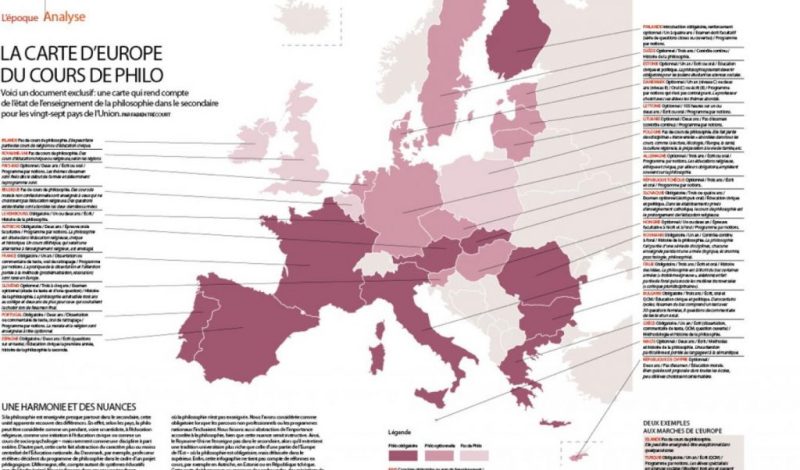 Carte de l’europe du cours de philo
